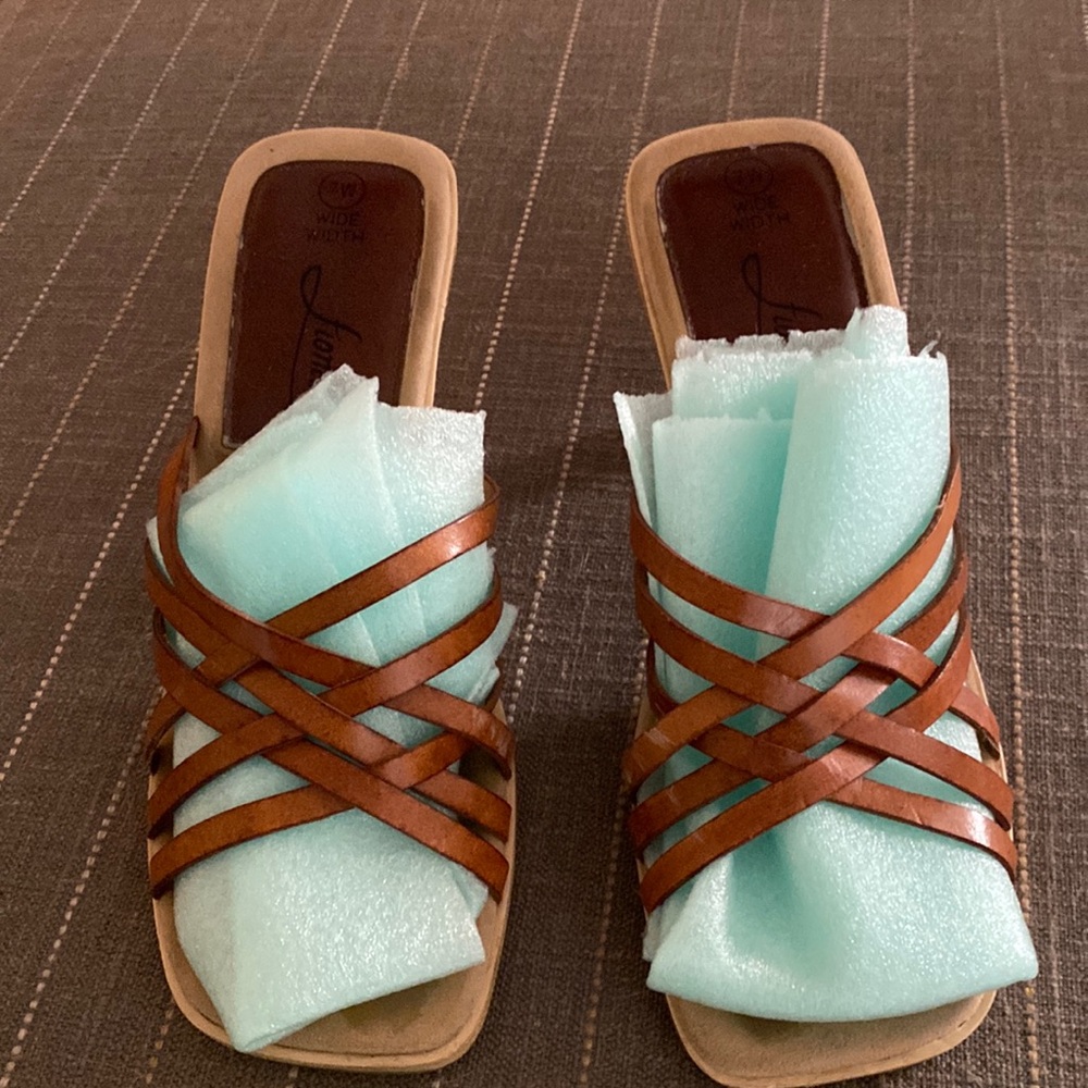 Brown block heels-3 inch heel